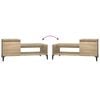 vidaXL Coffee Table Sonoma Oak 100x50x45 cm Engineered Wood