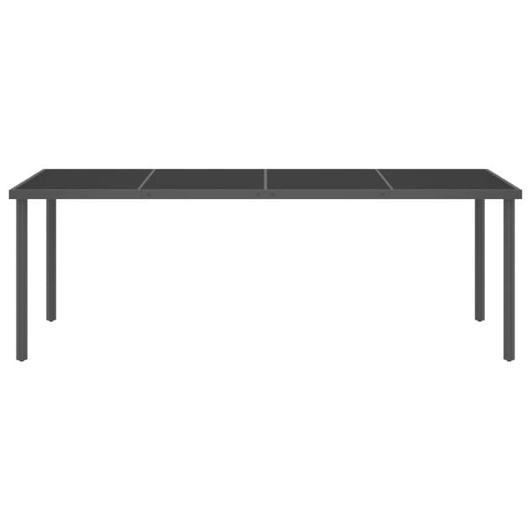 vidaXL 9 Piece Outdoor Dining Set Steel