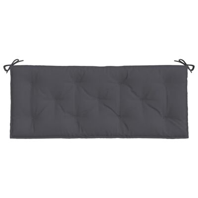 vidaXL Garden Bench Cushions 2 pcs Anthracite 120x50x7cm Oxford Fabric