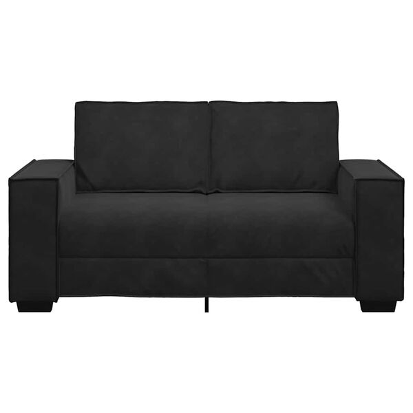vidaXL 2-Seater Sofa Black 160x78x84 cm Velvet