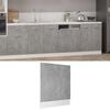 vidaXL Dishwasher Panel Lyon Concrete Grey 59.5x3x67 cm Engineered Wood