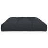 vidaXL Pallet Cushion Black 120x80x12 cm Fabric