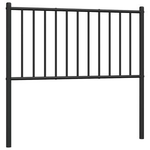 vidaXL Metal Replace Headboard Black 90 cm