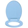 vidaXL Soft-Close Toilet Seat Blue Oval