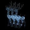 vidaXL Acrylic Reindeer Christmas Decorations 3 pcs 128 cm Cold White