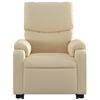 vidaXL Stand up Massage Recliner Chair Cream Fabric