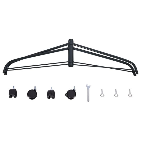 vidaXL Christmas Tree Stand with Wheels 50x46x21,5 cm