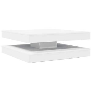 vidaXL Coffee Table 360-Degree Rotatable White 90x90x34,5 cm
