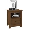 vidaXL Bedside Cabinet Honey Brown 40x35x49 cm Solid Wood Pine