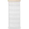 vidaXL 6-Tier Bookcase 80x22.5x170 cm Solid Oak Wood