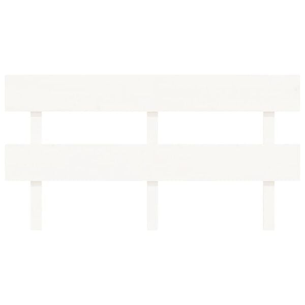 vidaXL Bed Headboard White 154x3x81 cm Solid Wood Pine