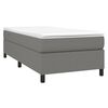 vidaXL Box Spring Bed Frame Dark Grey 107x203 cm King Single Fabric