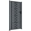 vidaXL Garden Gate Anthracite 100x175 cm Steel Square Design