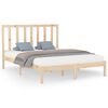 vidaXL Bed Frame | Natural Pine | Solid Pine Wood | King | Durable | Bed Frame