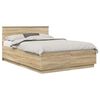 vidaXL Bed Frame Sonoma Oak 150 x 200 cm Engineered Wood