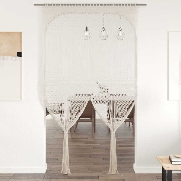 vidaXL Macrame Curtain 140x240 cm Cotton