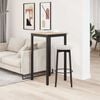 vidaXL Bar Table Natural 60 x 60 x 105 cm Solid Pine Wood