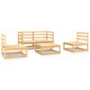 vidaXL 5 Piece Garden Lounge Set Solid Wood Pine