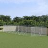 vidaXL Outdoor Dog Kennel Silver 4x16x2 m Galvanised Steel