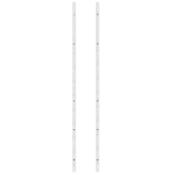 vidaXL Wall Mounted Wine Rack for 12 Bottles White Iron