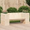 vidaXL Planter Bench 167.5x60x65 cm Solid Wood Pine
