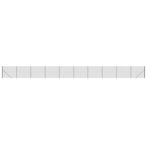vidaXL Wire Mesh Fence with Spike Anchors Anthracite 1.4x25 m