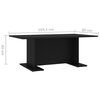 vidaXL Coffee Table Black 103.5x60x40 cm Engineered Wood