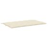 vidaXL Garden Bench Cushion Cream White 180x(50+50)x7cm Oxford Fabric