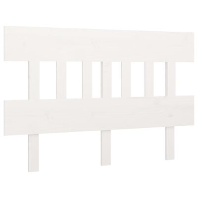vidaXL Bed Headboard White 138.5x3x81 cm Solid Wood Pine