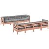 vidaXL 9 Piece Garden Sofa Set with Cushions Solid Wood Douglas Fir