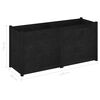 vidaXL Garden Planter Black 150x50x70 cm Solid Pinewood