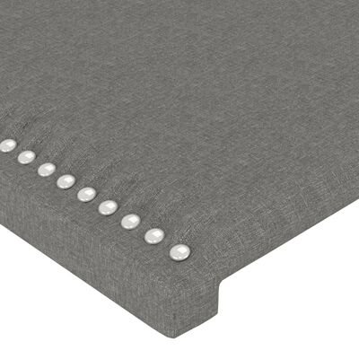 vidaXL Headboards 2 pcs Dark Grey 80x5x78/88 cm Fabric