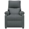 vidaXL Recliner Chair Dark Grey Fabric