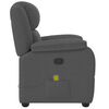 vidaXL Massage Recliner Chair Dark Grey Fabric