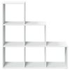 vidaXL Room Divider Bookcase 3-Tier White 99x29x99 cm Engineered Wood