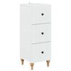 vidaXL Drawer Cabinet White 33 x 34.5 x 90 cm Engineered Wood