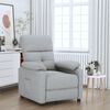 vidaXL Recliner Chair Light Grey Fabric