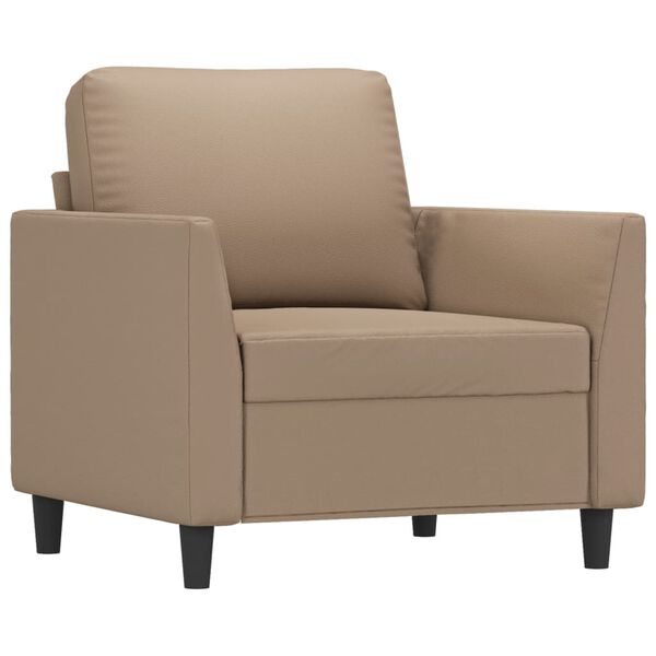 vidaXL Sofa Chair Cappuccino 60 cm Faux Leather