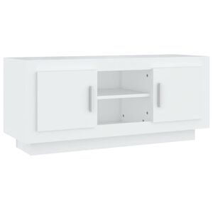 vidaXL TV Cabinet | White | Engineered wood | Medium | TV Cabinet | Rectangular