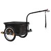 vidaXL Bike Trailer Black 50 L