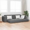 vidaXL Sofa Bed 200cm Dark Grey Fabric