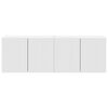 vidaXL TV Wall Cabinet 2 pcs White 59.5 x 31 x 40 cm Engineered Wood