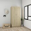 vidaXL Wardrobe Sonoma Oak 82.5x51.5x180 cm Engineered Wood
