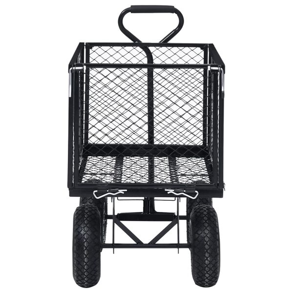 vidaXL Garden Hand Trolley Black 350 kg