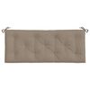 vidaXL Garden Bench Cushions 2 pcs Taupe 120x50x7 cm Oxford Fabric