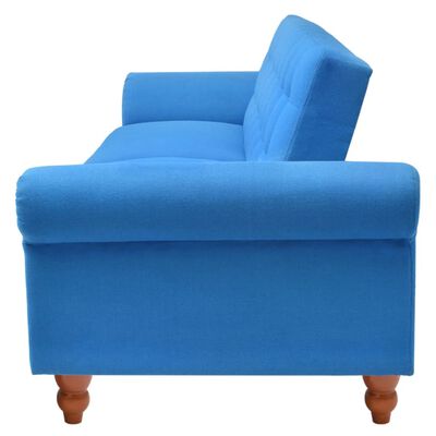 vidaXL Sofa Bed Fabric Blue