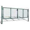 vidaXL Garden Mesh Gate Fence Door Wall Grille 300x75 cm
