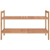 vidaXL Shoe Rack 69x27x41 cm Solid Wood Walnut
