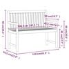 vidaXL Garden Bench 110 cm Solid Acacia Wood