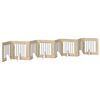 vidaXL Foldable Dog Gate with Stands 8 pcs Sonoma Oak 60 cm